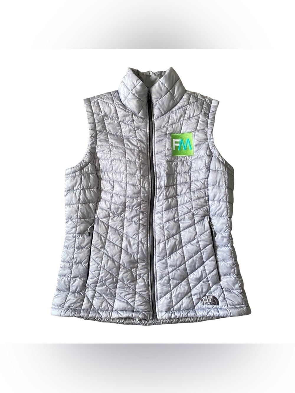 The North Face Women’s ThermoBall Trekker Vest Med Gray FM Custom Logo Size M
